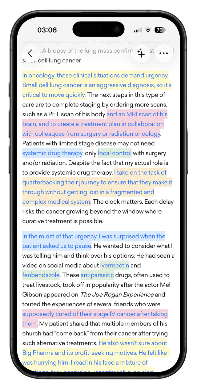Reeed Notes Feature